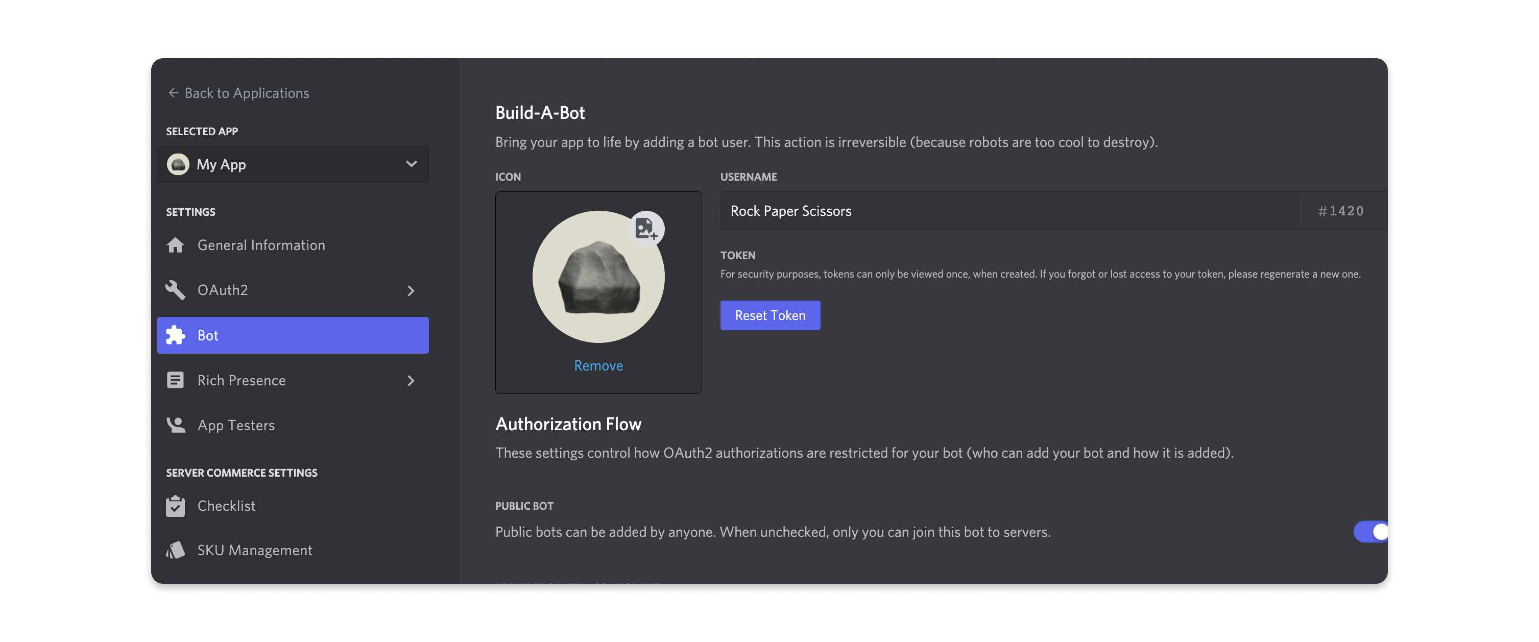 Bot related things  Discord, Development, Bot